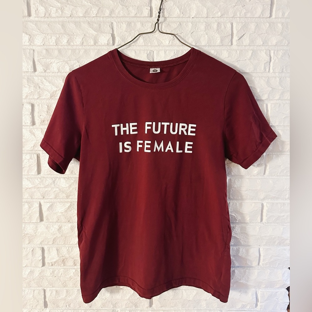 Future Is Female Maroon T-Shirt